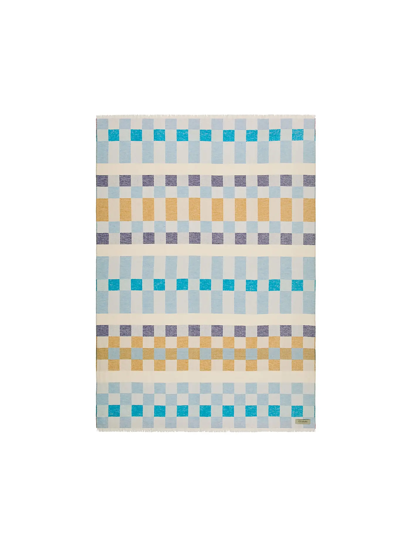 PROFLAX | Wohndecke -  Plaid 130x190cm CESTINO Sonne | hellblau